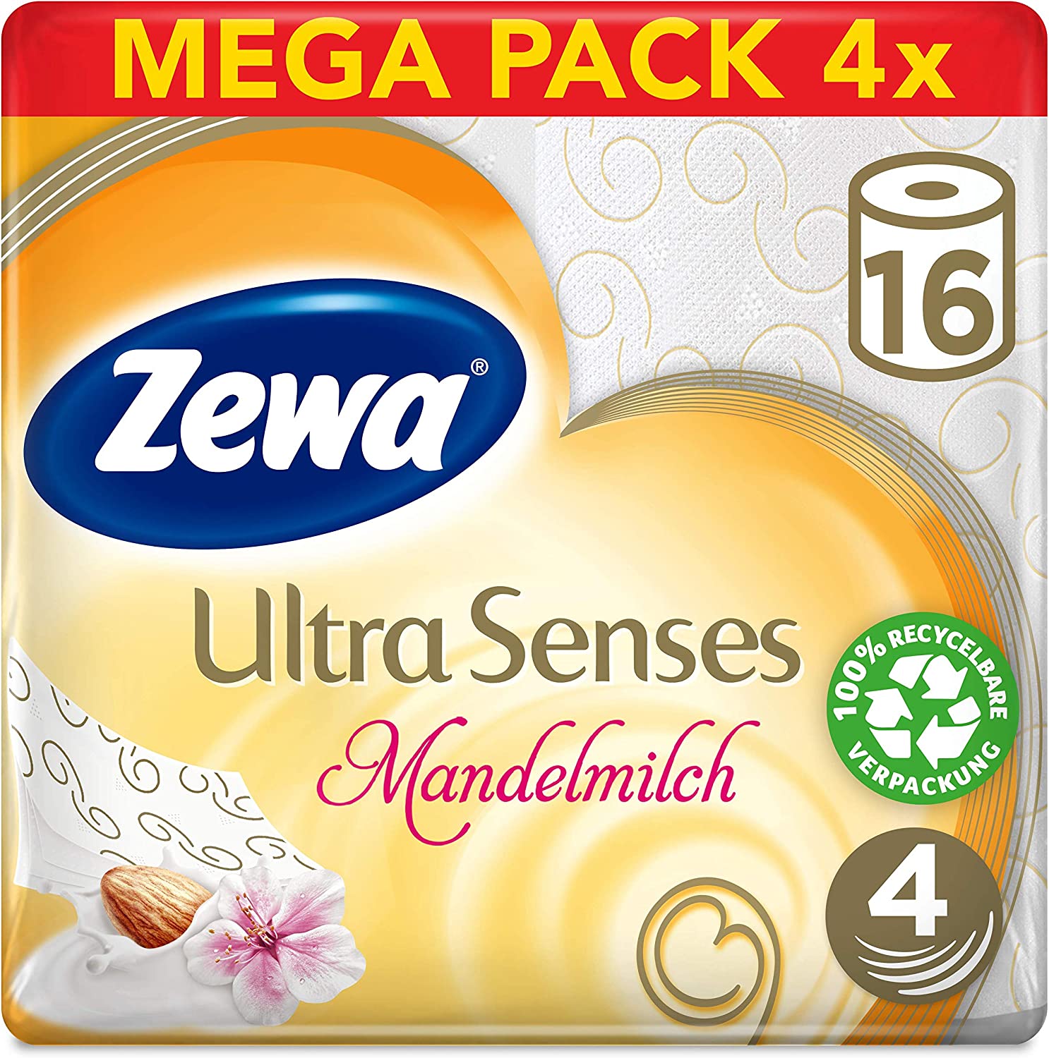 Zewa-Deluxe-Mandelmilch-Toilettenpapier